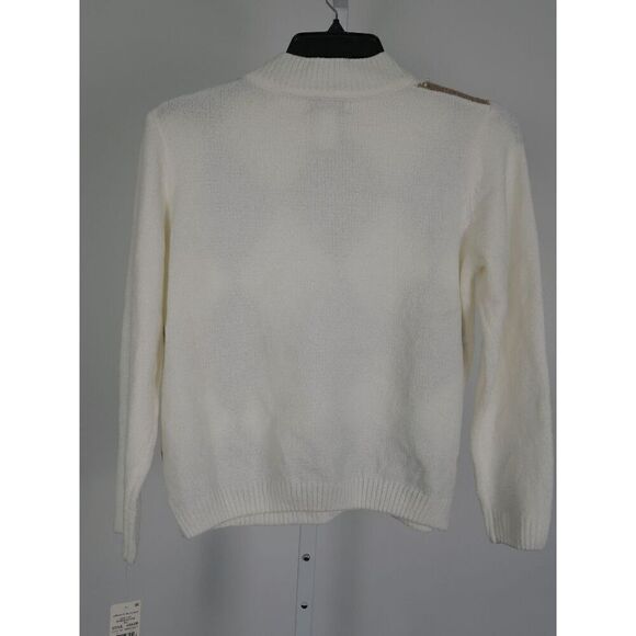 Alfred Dunner Women's Petite Embellished Pearls Sweater PS - Picture 4 of 9